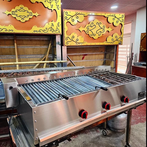شواية بأسياخ دوارة · دوران بمحرك — AG-468 — منظر المنتج 3