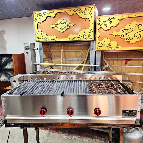 شواية بأسياخ دوارة · دوران بمحرك — AG-468 — منظر المنتج 2