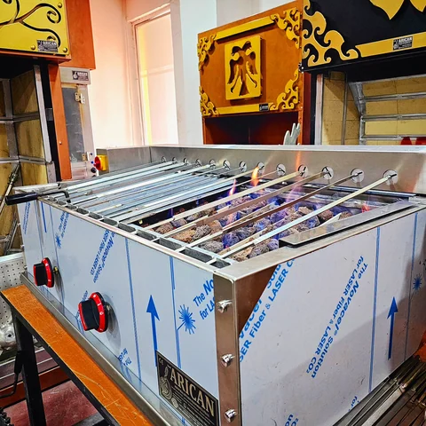 شواية بأسياخ دوارة · 125 cm, دوران بمحرك — AG-451 — منظر المنتج 3