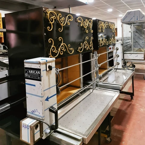 أفران كباب جاغ المحمولة · معدن أسود · 110 cm