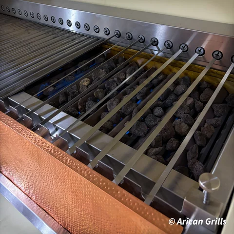 Grill mit Drehspießen · Motorischer Antrieb — AG-458 · 8
