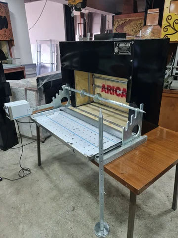 أفران كباب جاغ المحمولة · معدن أسود · 110 cm — AG-223 — منظر المنتج 2
