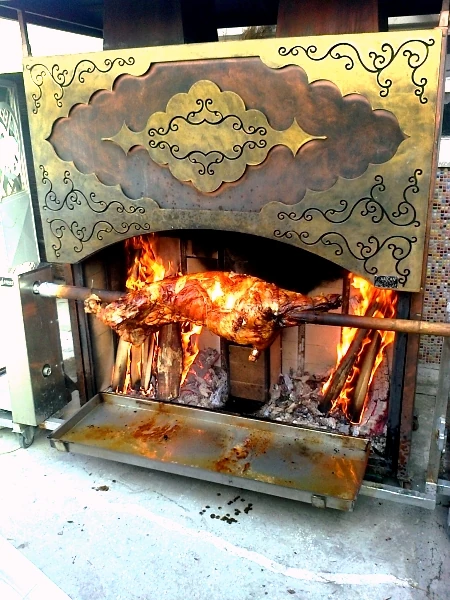 Odunlu kuzu çevirme makinesi · İki şiş — AG-335 — Ürün görünümü 1