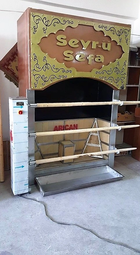 Lamb rotisserie machine · Motorised rotation, Three spits — AG-348 — Product view 1