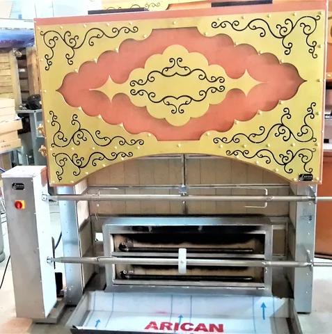 Gas & lava rock lamb rotisserie · Two spits — AG-023 — Product view 3