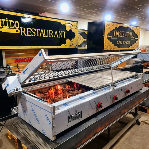Parrilla con brochetas giratorias · Rotación motorizada — AG-337 — Vista del producto 1