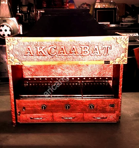 شواية كباب بالغاز وحجر اللافا · 150 cm, كسوة نحاسية — AG-222 — منظر المنتج 2