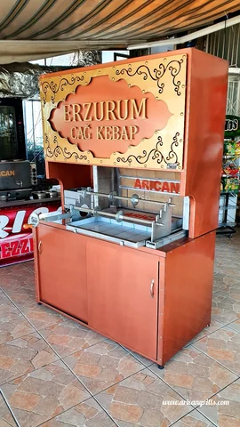 أفران كباب جاغ بالحطب · مظهر نحاسي · 150 cm — AG-017 — منظر المنتج 2
