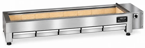 Holzkohle-Kebabgrill mit integriertem Luftgebläse · 250 cm