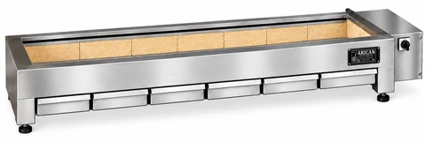 Holzkohle-Kebabgrill mit integriertem Luftgebläse · 300 cm