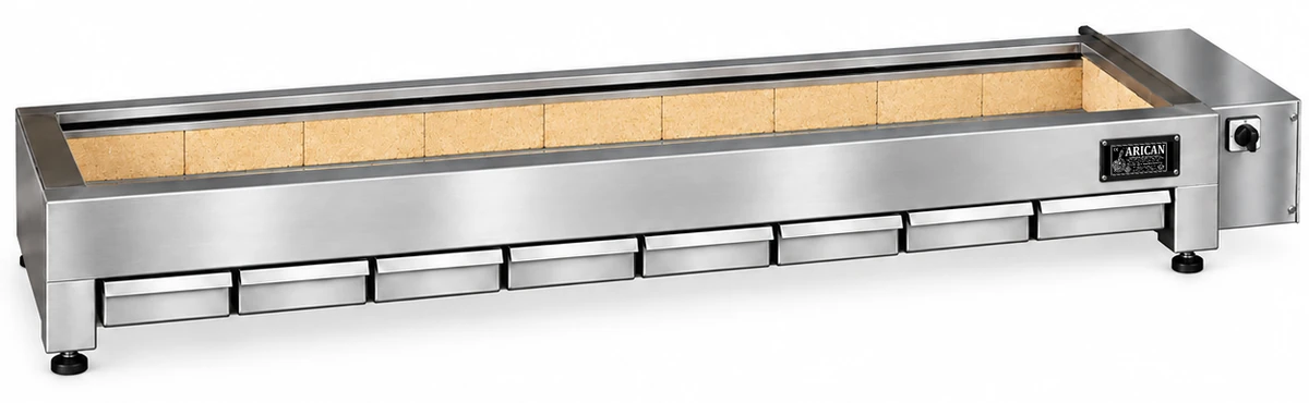 Holzkohle-Kebabgrill mit integriertem Luftgebläse · 400 cm