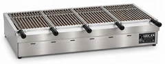 Parrilla de carbón para kebab de sobremesa en acero inoxidable · 125 cm