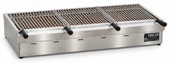 Parrilla de carbón para kebab de sobremesa en acero inoxidable · 150 cm
