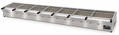 Parrilla de carbón para kebab de sobremesa en acero inoxidable · 350 cm