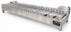 Parrilla de carbón para kebab con giro automático de brochetas · 150 cm
