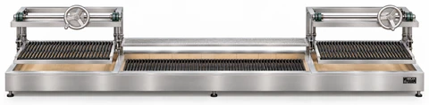 Holzkohle-Kebabgrill mit höhenverstellbarem Grillrost · 400 cm
