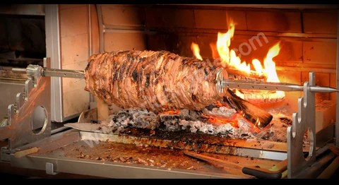 Máquinas de cağ kebab portátiles · Metal negro · 100 cm — AG-085 — Vista del producto 2