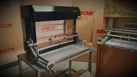 Máquinas de cağ kebab portátiles · Metal negro · 100 cm — AG-085 — Vista del producto 3