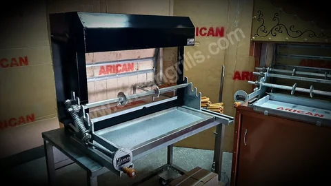 Portable cağ kebab machines · Black metal · 100 cm — AG-085 · 5