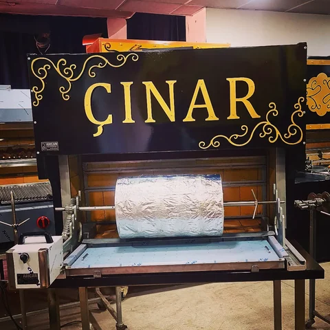 Portable cağ kebab machines · Black metal · 125 cm — AG-258 · 5