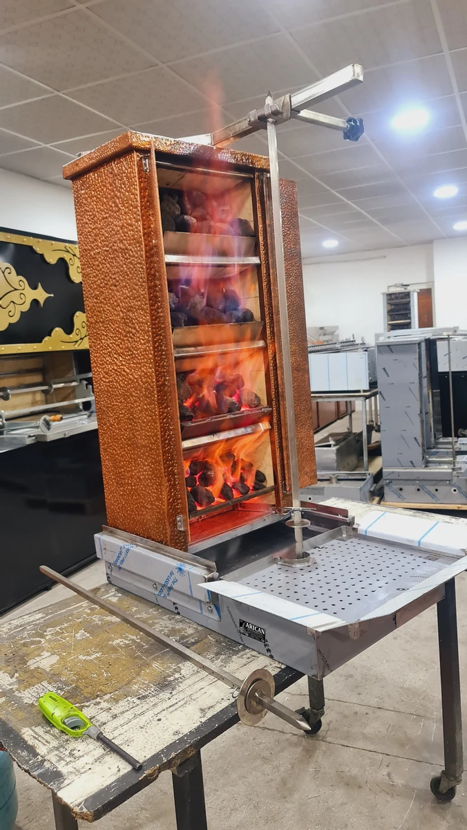 Gas & lava rock doner machine — AG-133 — Product view 1