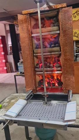 Gas & lava rock doner machine — AG-133 — Product view 2