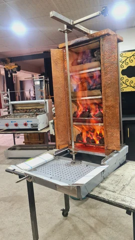 Gas & lava rock doner machine — AG-133 — Product view 4