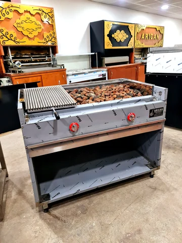 Parrilla de kebab a gas y piedra volcánica — AG-303 — Vista del producto 2