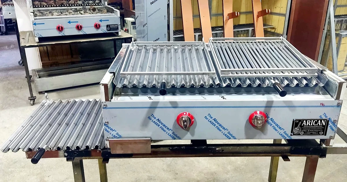 شواية كباب بالغاز وحجر اللافا · 100 cm — AG-308 — منظر المنتج 1