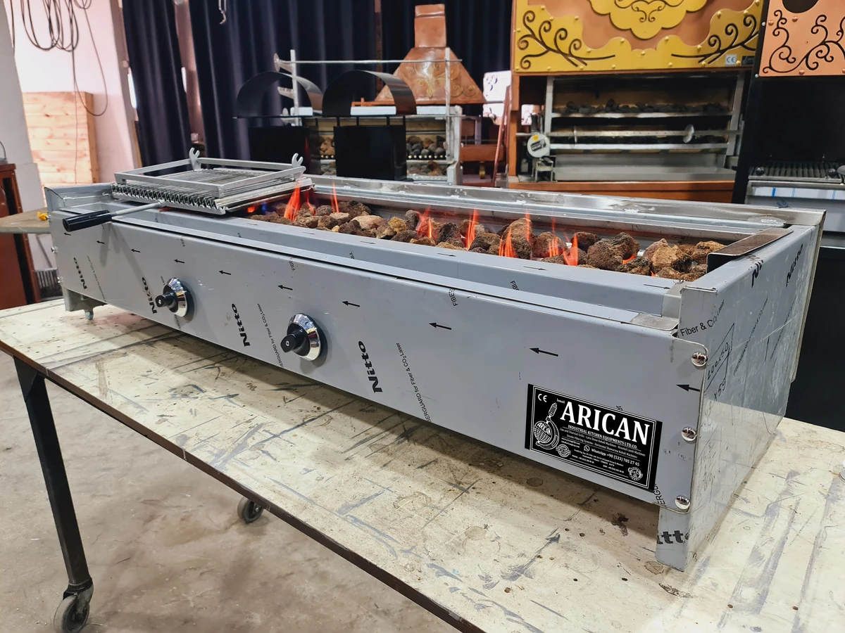 شواية كباب بالغاز وحجر اللافا — AG-130 — منظر المنتج 1