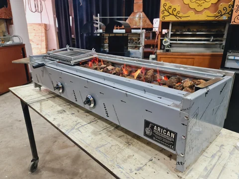 شواية كباب بالغاز وحجر اللافا — AG-130 — منظر المنتج 3