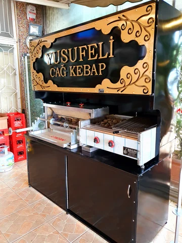 Máquinas de cağ kebab a gas · Modelo industrial · 200 cm — AG-336 — Vista del producto 3