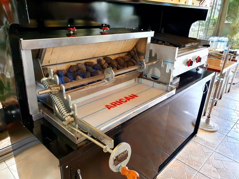 Máquinas de cağ kebab a gas · Modelo industrial · 200 cm — AG-336 — Vista del producto 4