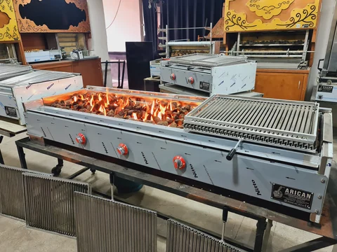 شواية كباب بالغاز وحجر اللافا · 200 cm — AG-019 — منظر المنتج 2