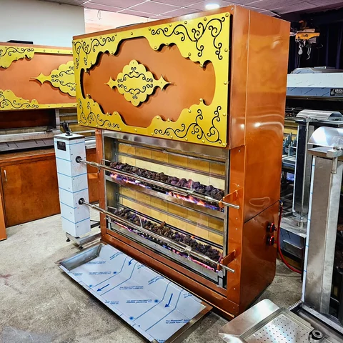 شواية خروف دوارة بالغاز وحجر اللافا — AG-404 — منظر المنتج 2