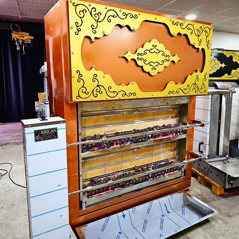 شواية خروف دوارة بالغاز وحجر اللافا — AG-404 — منظر المنتج 4