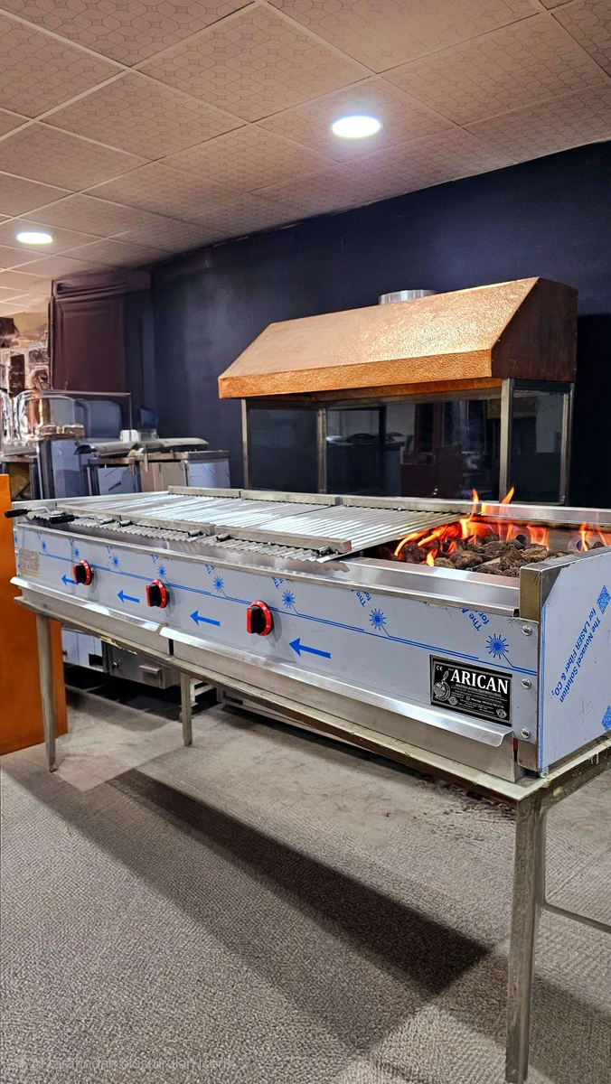 Parrilla de kebab a gas y piedra volcánica · 200 cm — AG-413 — Vista del producto 1