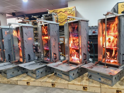 Gas & lava rock doner machine — AG-051 — Product view 3