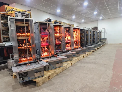 Gas & lava rock doner machine — AG-051 — Product view 4