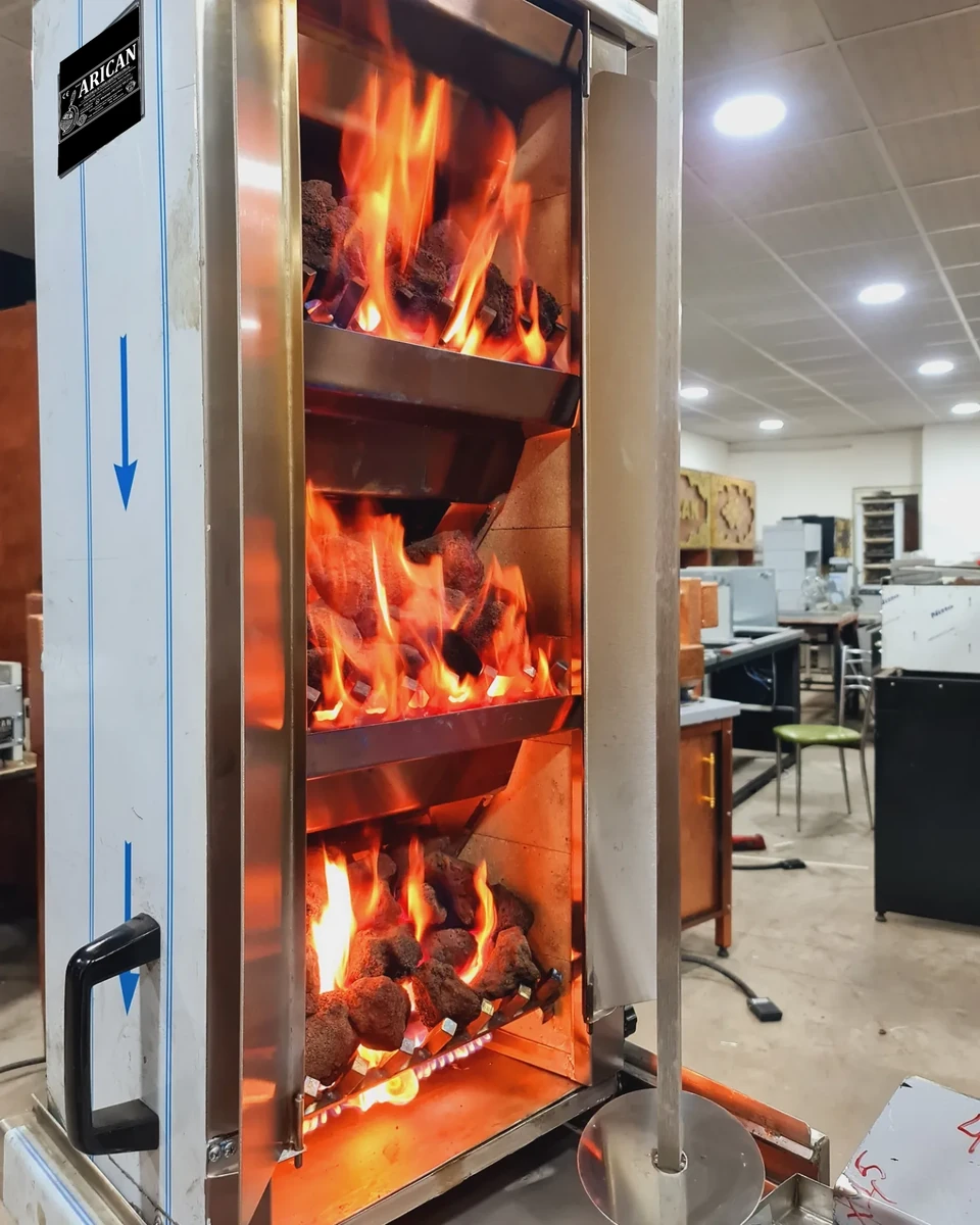 Gas & lava rock doner machine — AG-086 — Product view 1