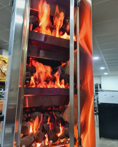 Gas & lava rock doner machine — AG-086 — Product view 3