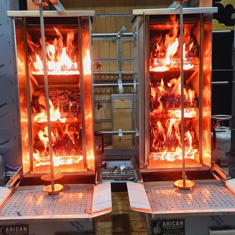 Gas & lava rock doner machine — AG-246 — Product view 2