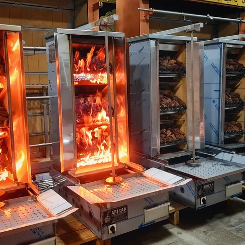 Gas & lava rock doner machine — AG-246 — Product view 4