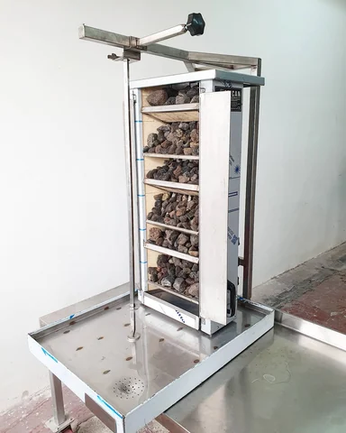 Gas & lava rock doner machine — AG-367 — Product view 2