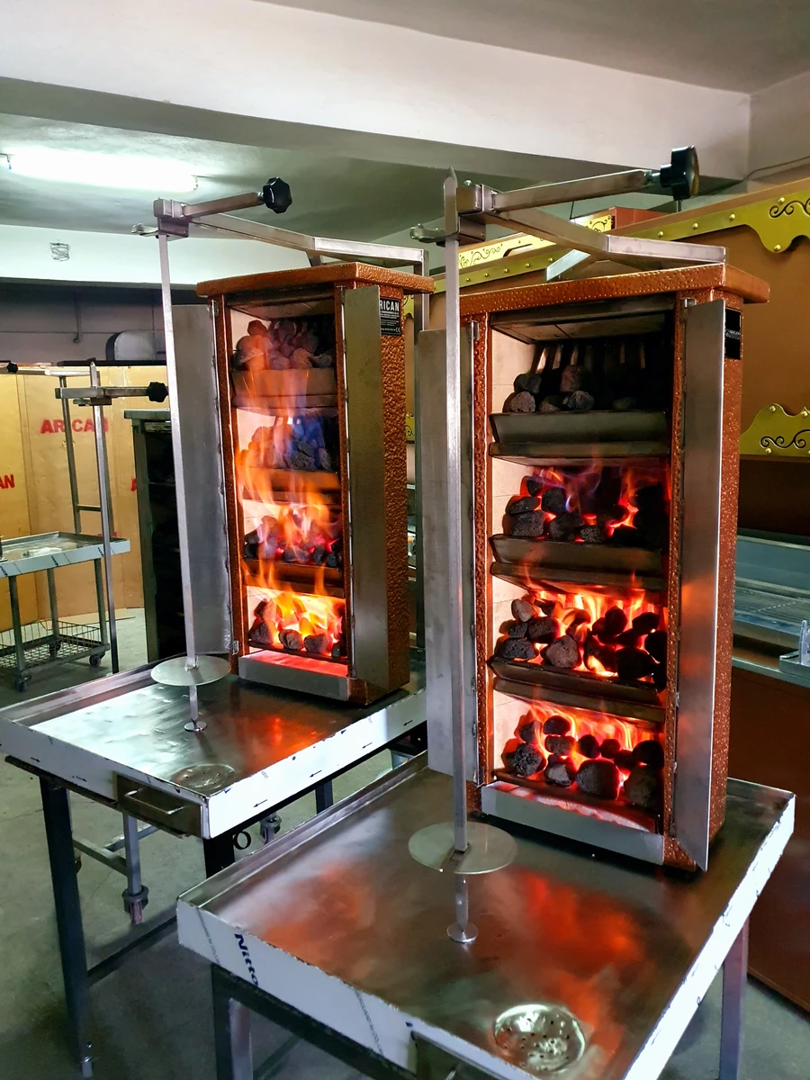 Gas & lava rock doner machine — AG-332 — Product view 1