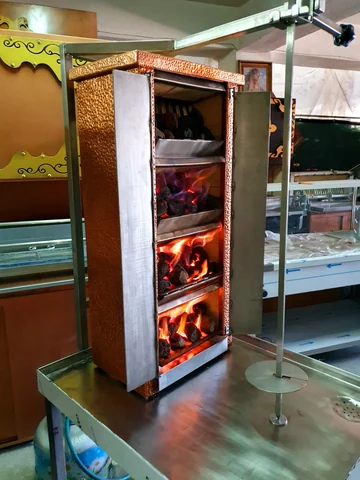 Gas & lava rock doner machine — AG-332 — Product view 2