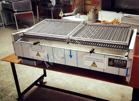 Parrilla de kebab a gas y piedra volcánica — AG-139 — Vista del producto 3