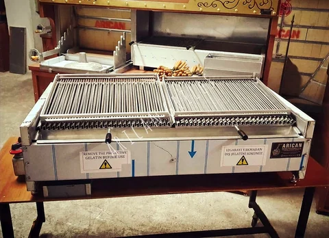 Parrilla de kebab a gas y piedra volcánica — AG-139 — Vista del producto 4