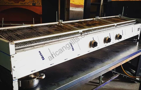 Parrilla de kebab a gas y piedra volcánica — AG-254 — Vista del producto 4