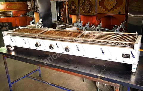 Parrilla de kebab a gas y piedra volcánica — AG-254 — Vista del producto 2